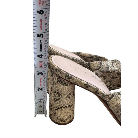 LOEFFLER RANDALL Snake Print Leather Knot Sandals Heels Size 6.5 - Picture 6 of 9